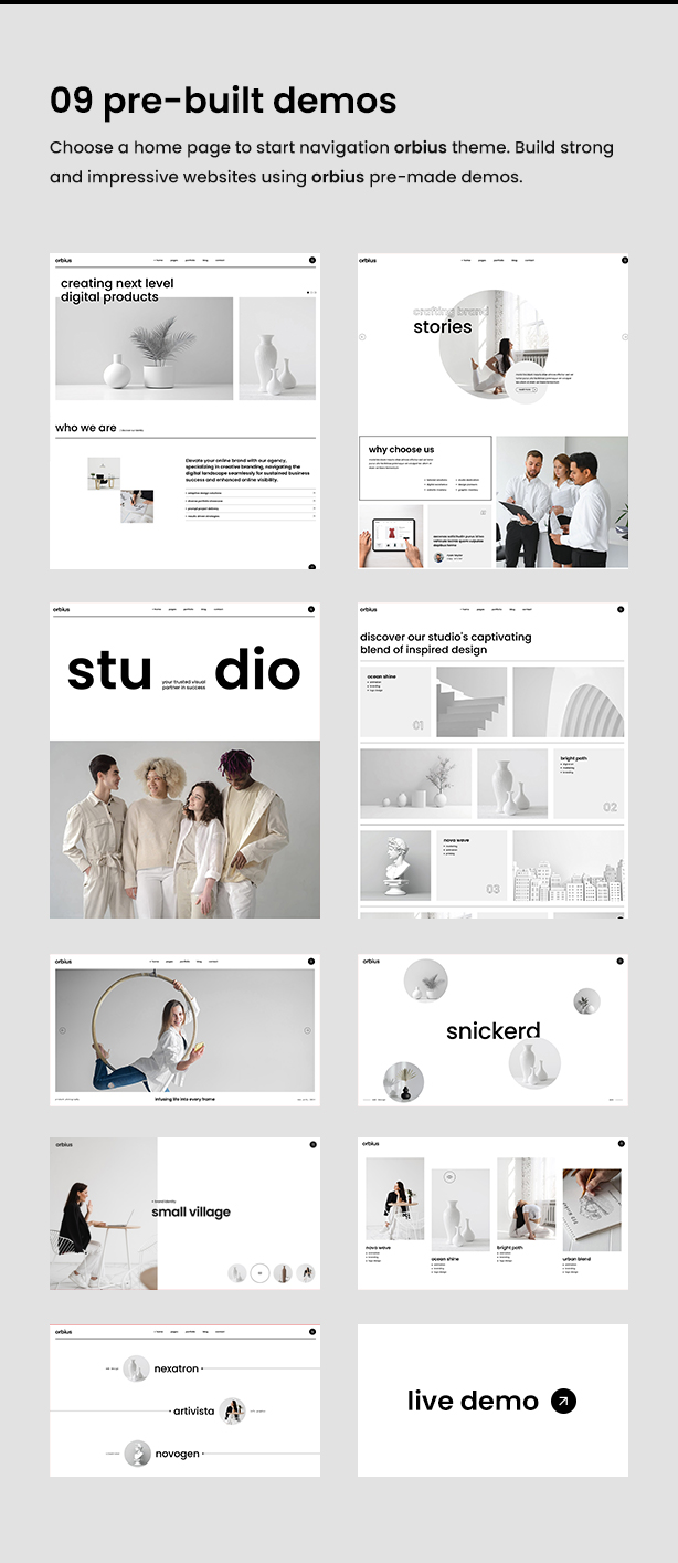 Orbius - Creative Agency and Portfolio Theme