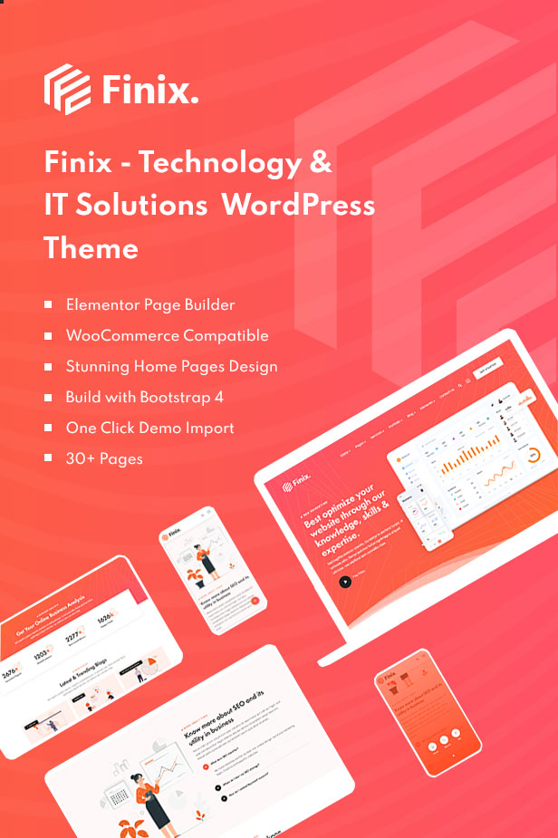 Finix Technology & IT Solutions WordPress Theme