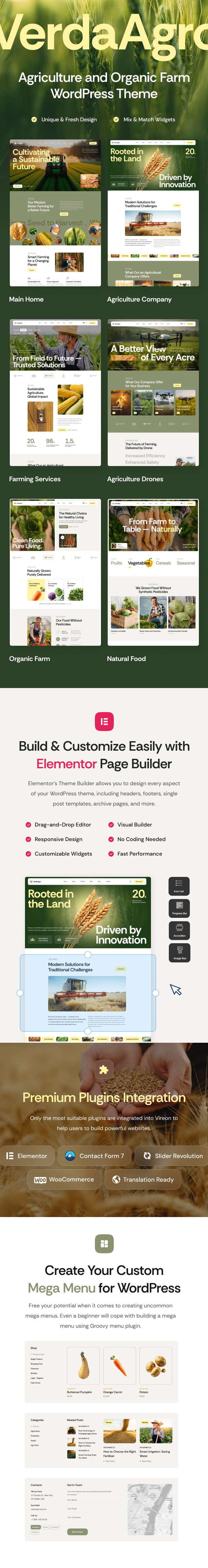 VerdaAgro - Agriculture Companies & Organic Farms WordPress Theme - 1