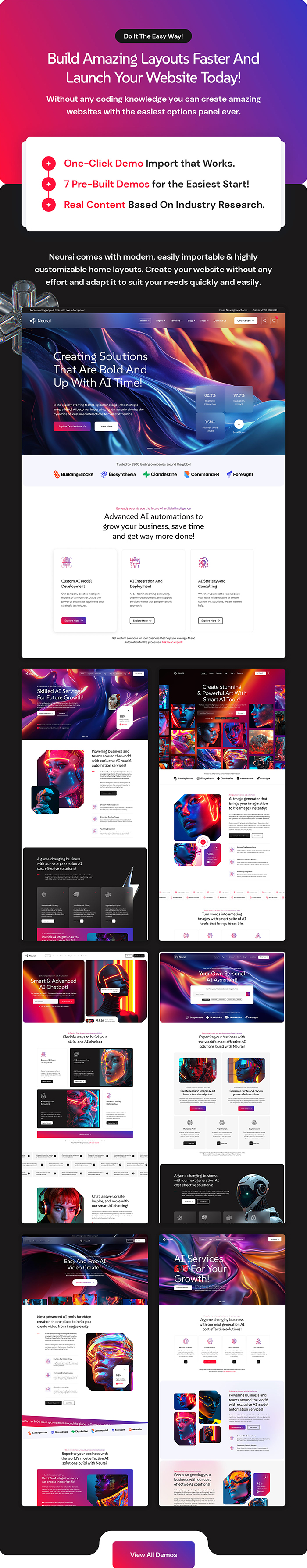 Neurai - AI Agency & Technology WordPress Theme - 5