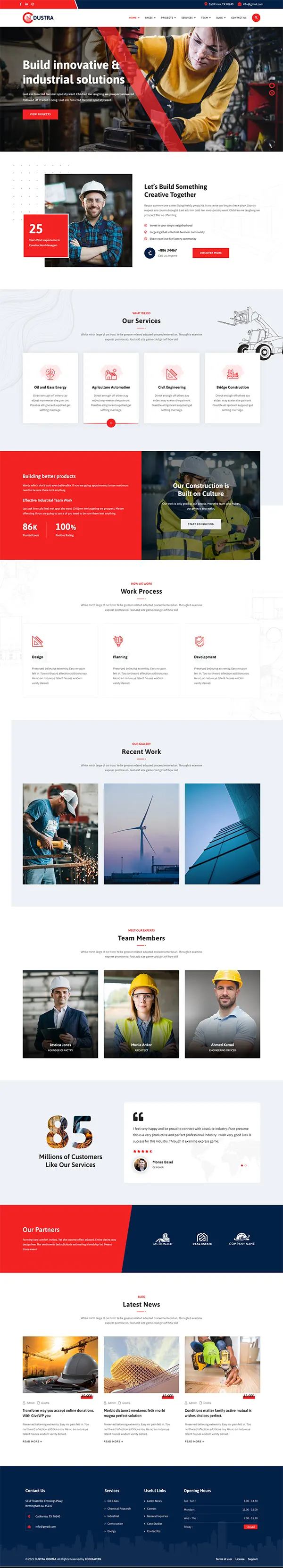 Dustra joomla template