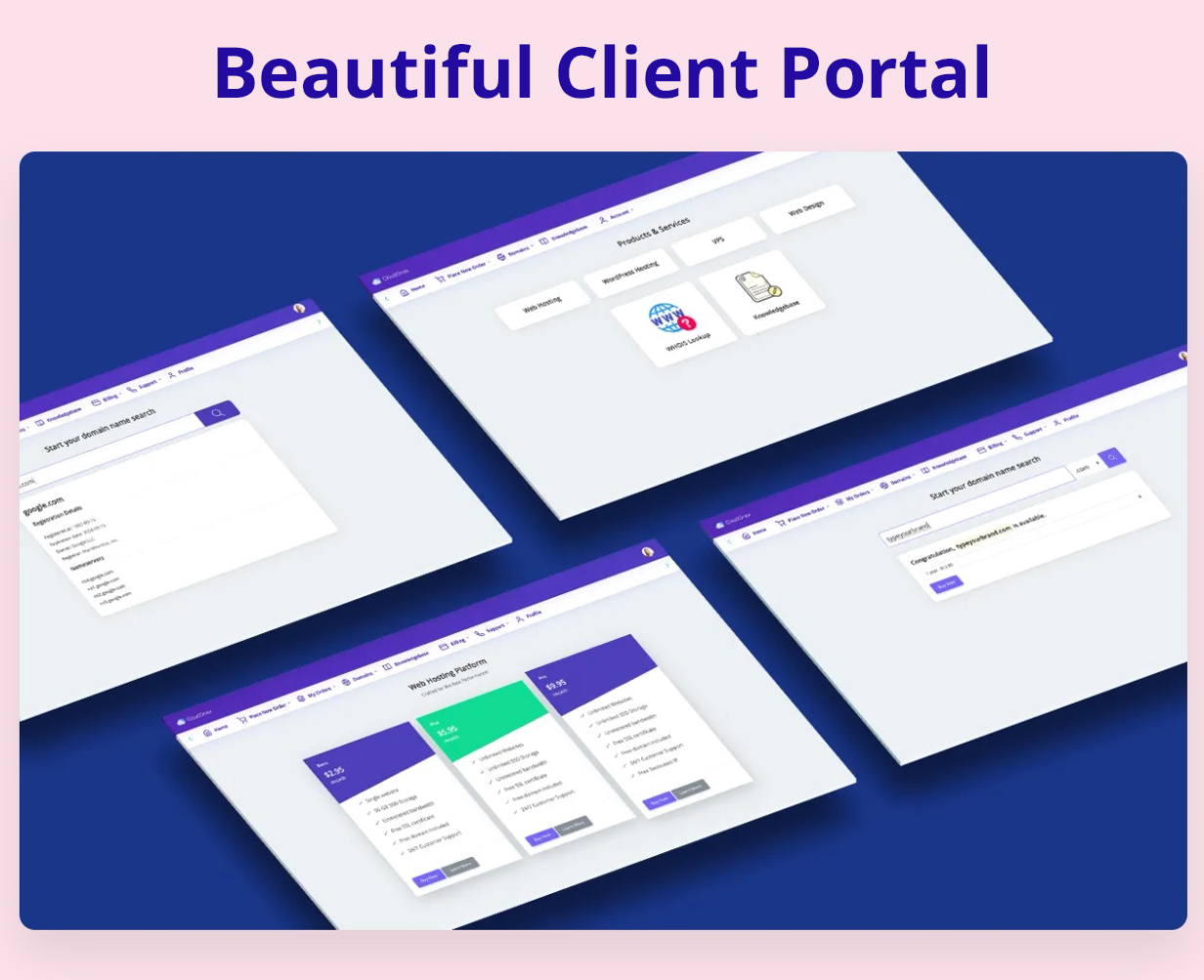 HostBilling Client Portal