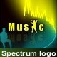 Music Spectrum Text Logo