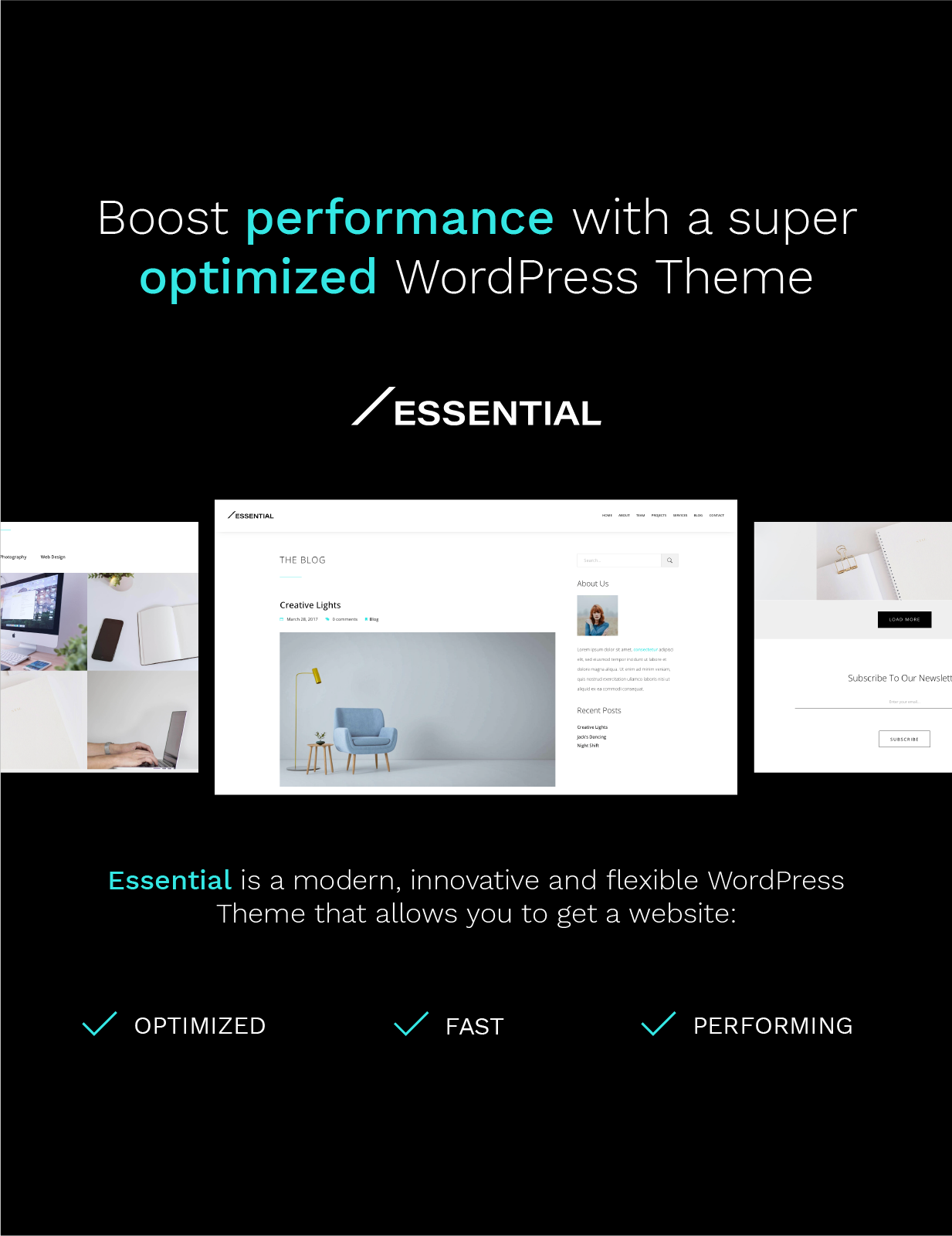 Essential - Responsive Minimal WordPress Theme