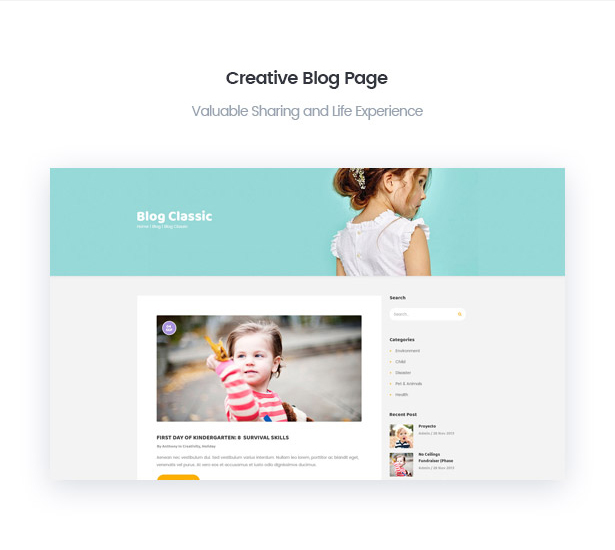 Creative BerryKid baby store blog page