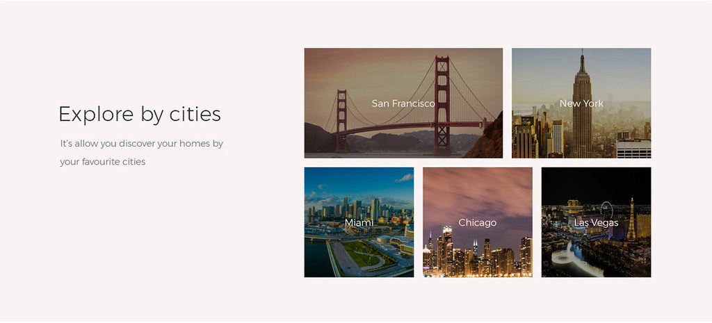 explore homes or properities by city