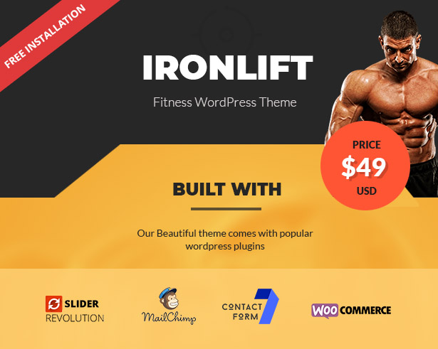 IronLift - Fitness and Gym WordPress Theme - 1