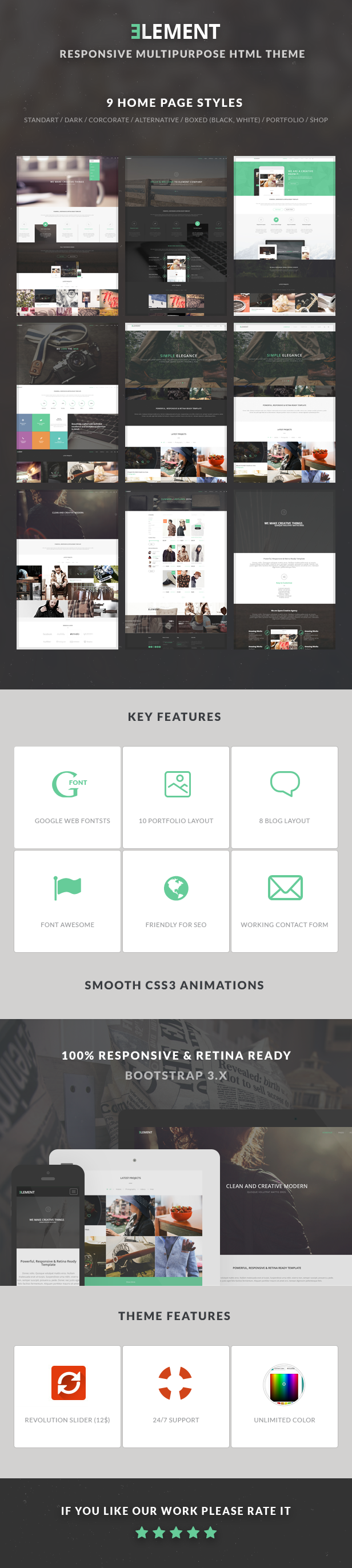 ELEMENT - Multipurpose HTML5 Template - 2