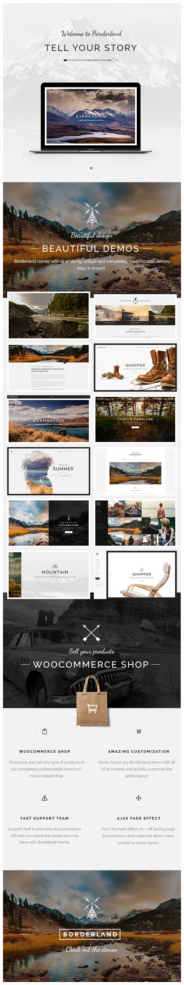 Borderland - Multipurpose Vintage Theme - 1