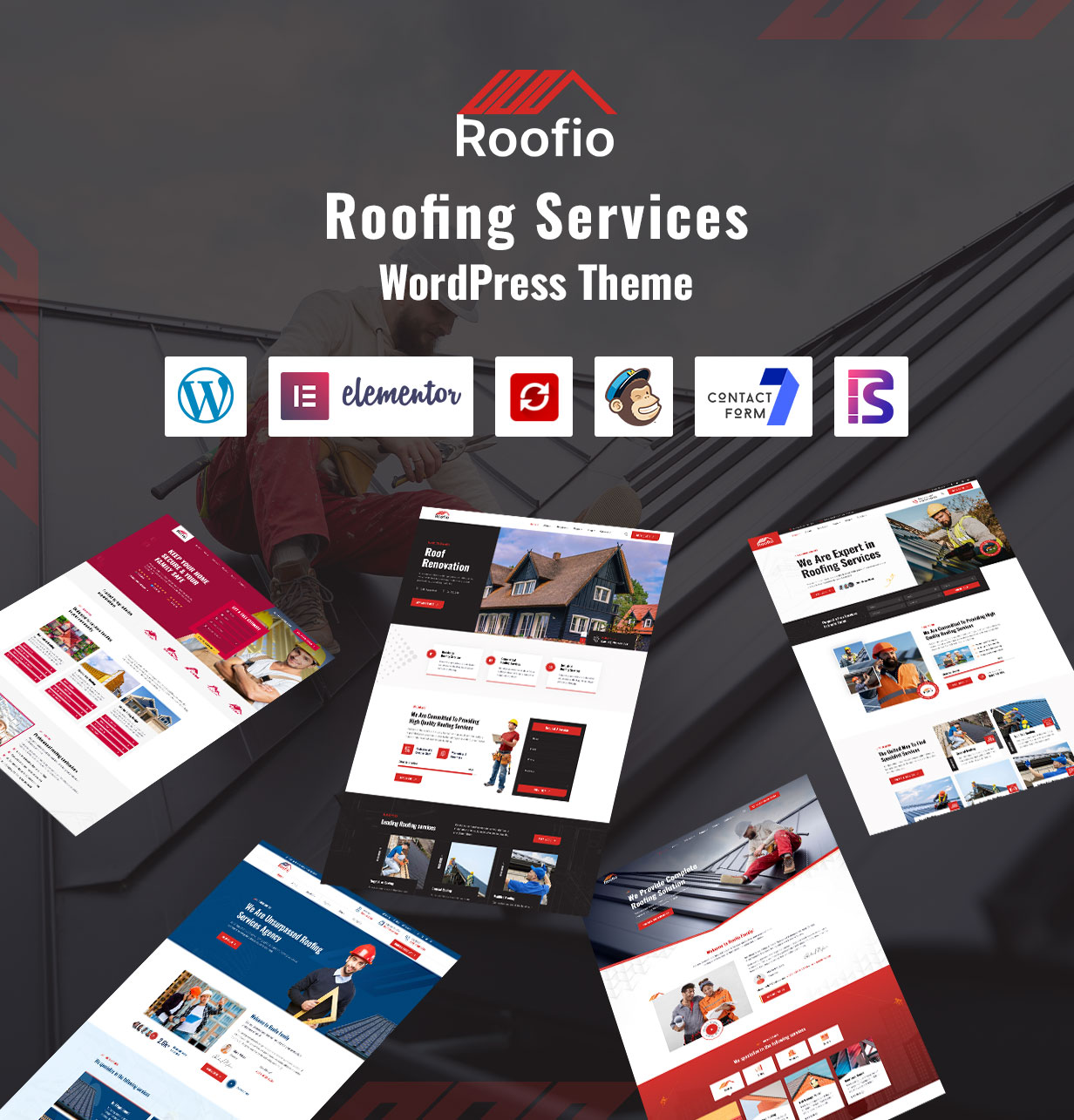 Roofio - Roofing Services WordPress Theme