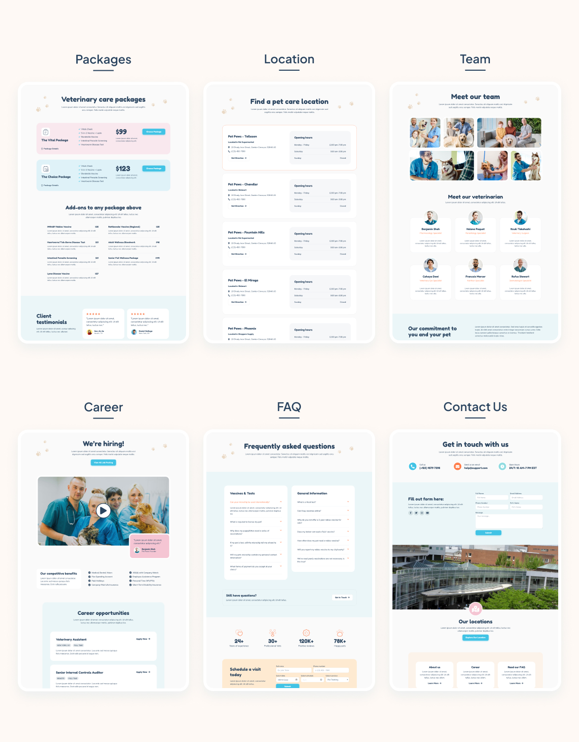 Pet Paws - Pet Care & Veterinary Elementor Template Kit - 2