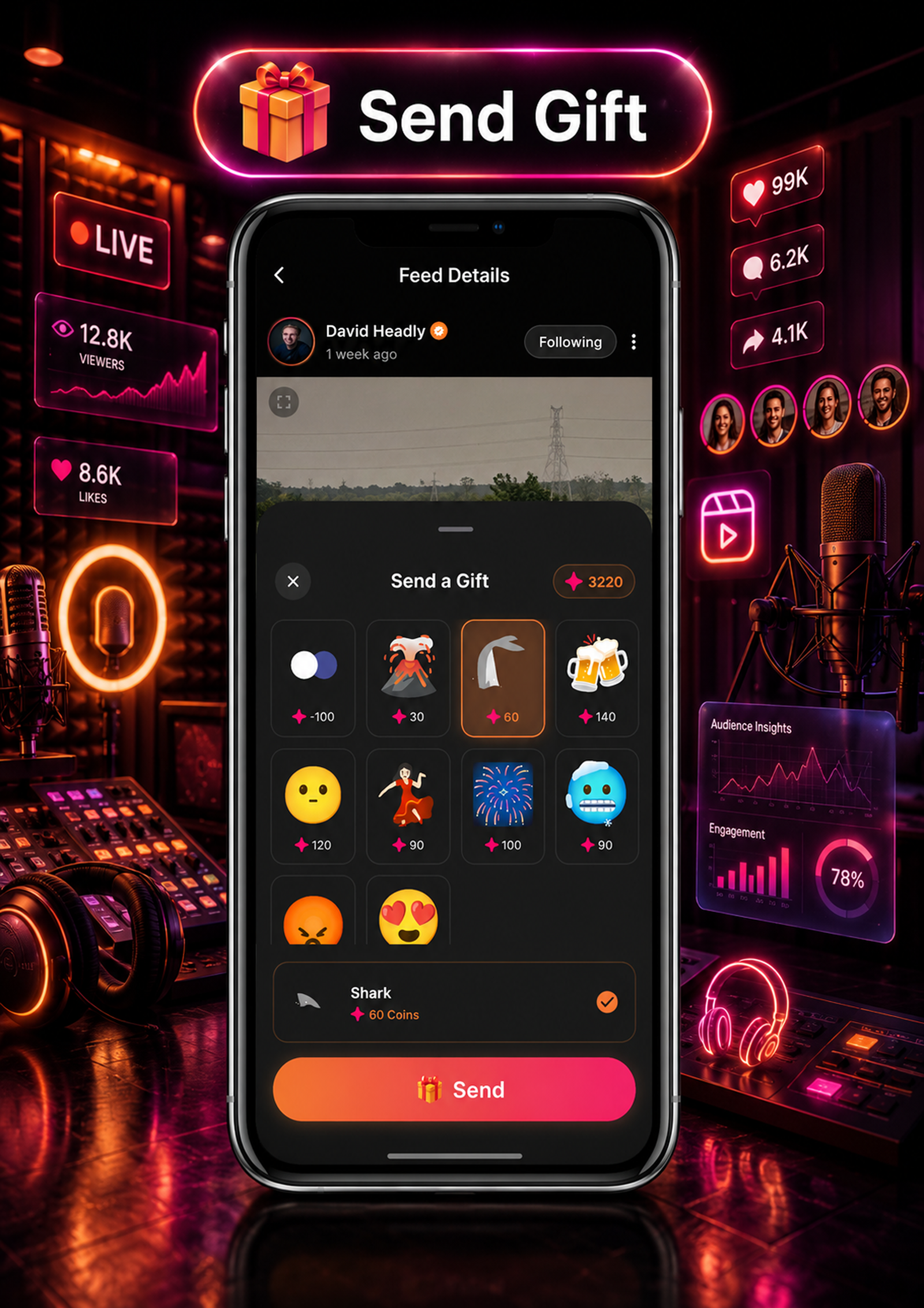 DTTrends – TikTok Clone | Reels, Live Streaming, PK Battle, Story, Feed, Chat | Flutter App - 18