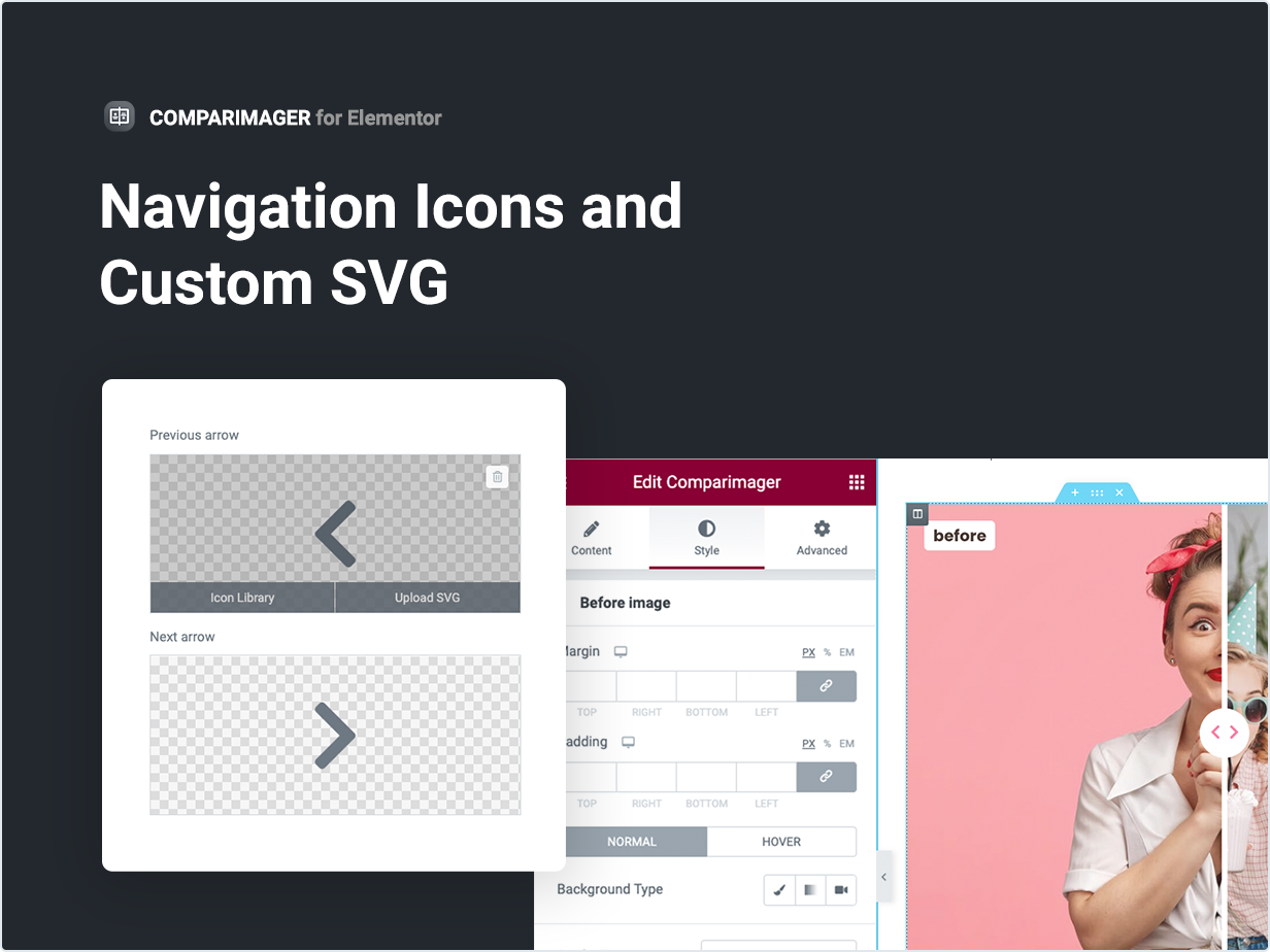 Navigation Icons and Custom SVG