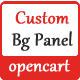 Custom Background Panel Opencart Modules