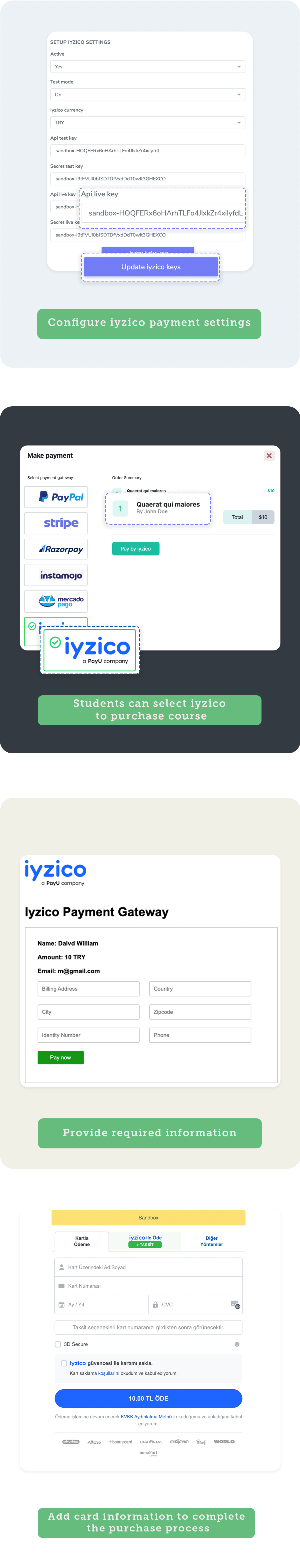 Academy LMS Iyzico Payment Addon - 1