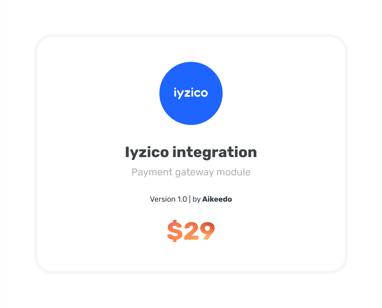 Iyzico Payment Gateway Plugin aikeedo @heyaikeedo