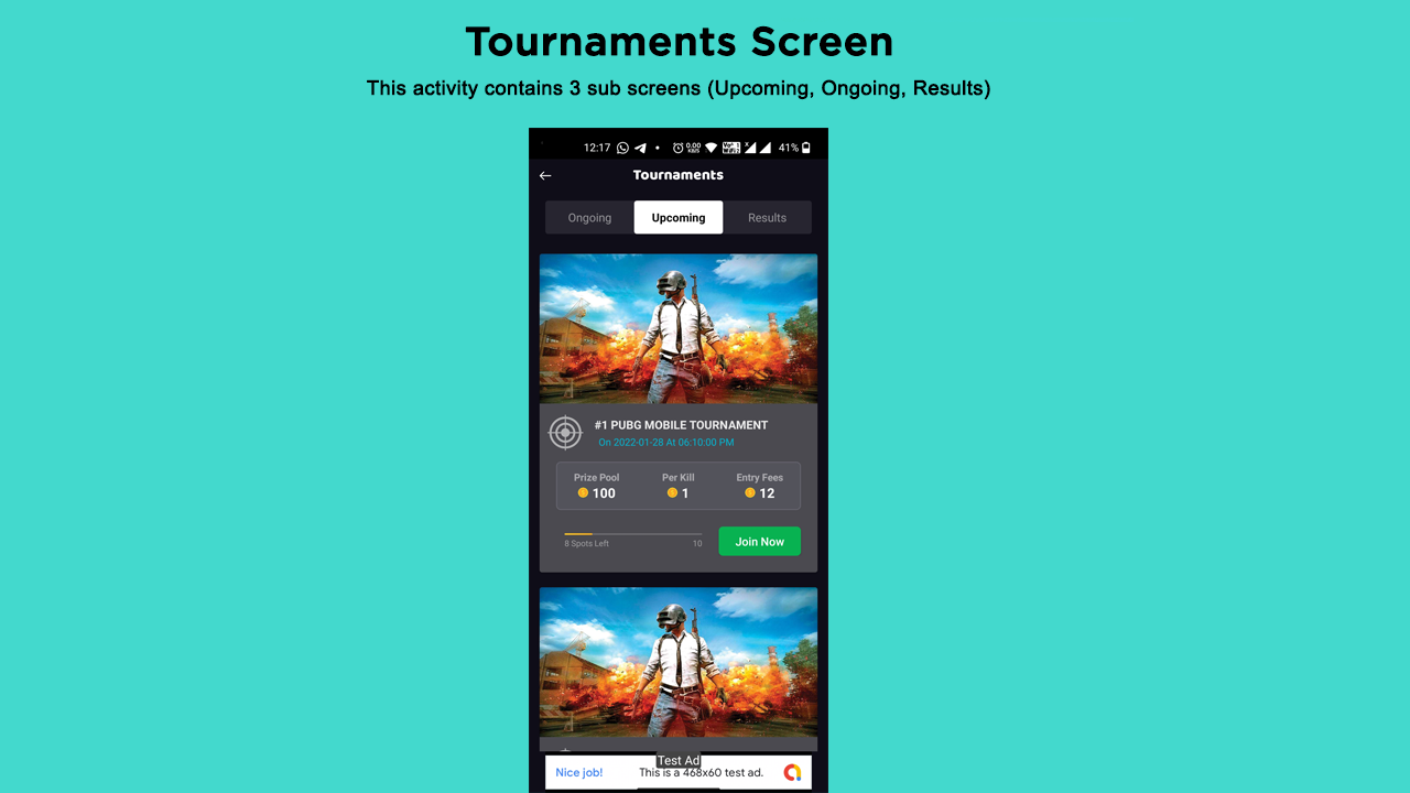 GamersBaazi - Tournament Application | Admob Ads | Web Based Admin Panel - 7