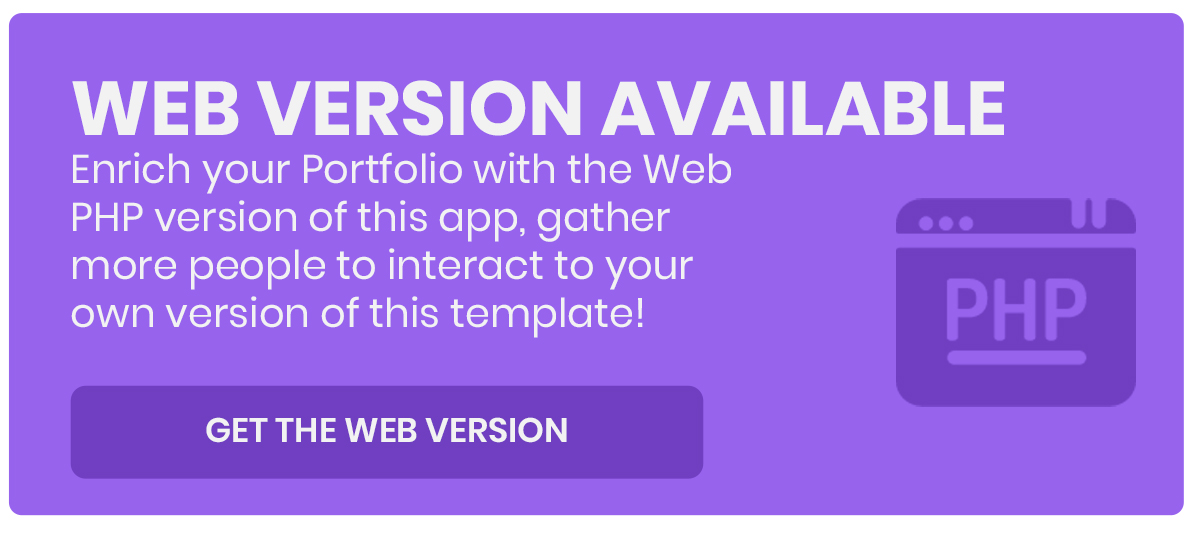 Web PHP version of Bazaar template