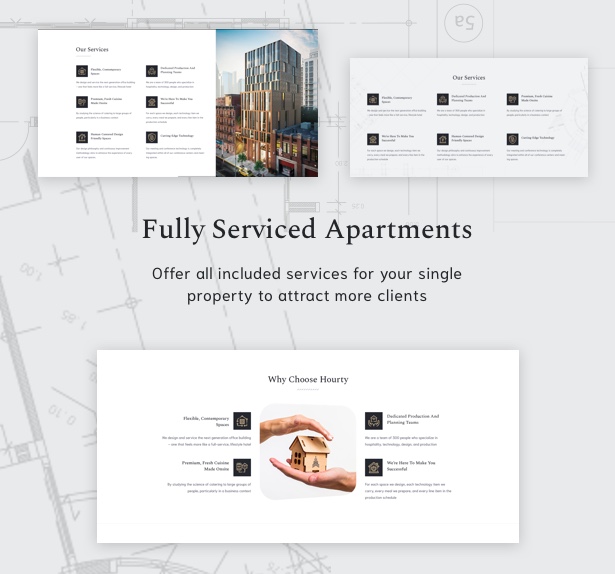 Hourty - Single Property WordPress Theme