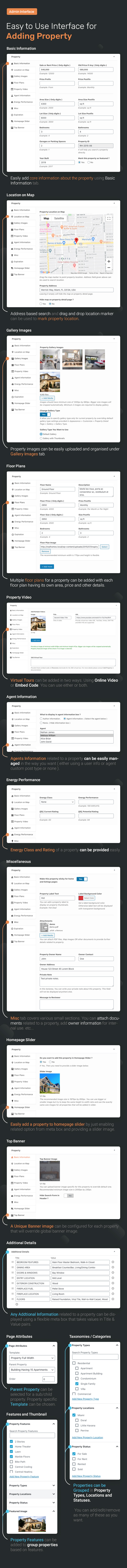 Easy to Use Interface for Adding and Managing Real Estate Properties