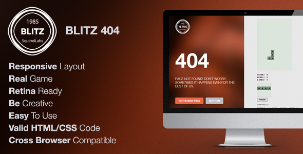 Blitz 404 - 404 Pages Specialty Pages