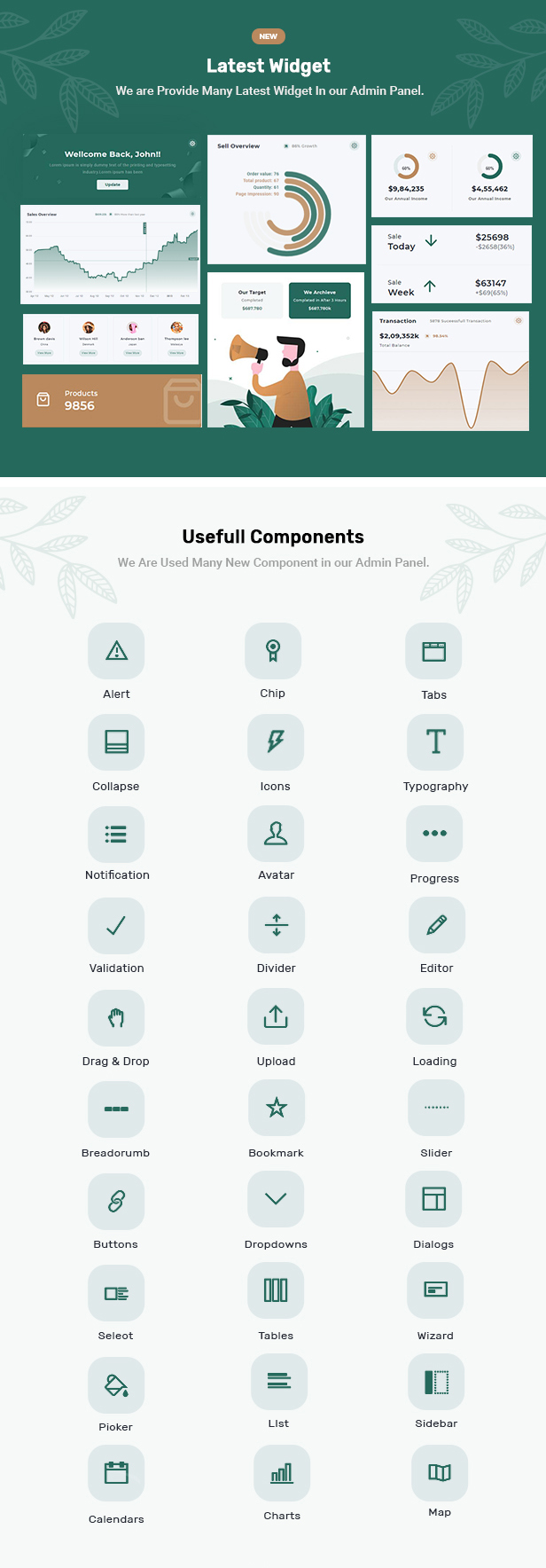 viho Admin Dashboard theme