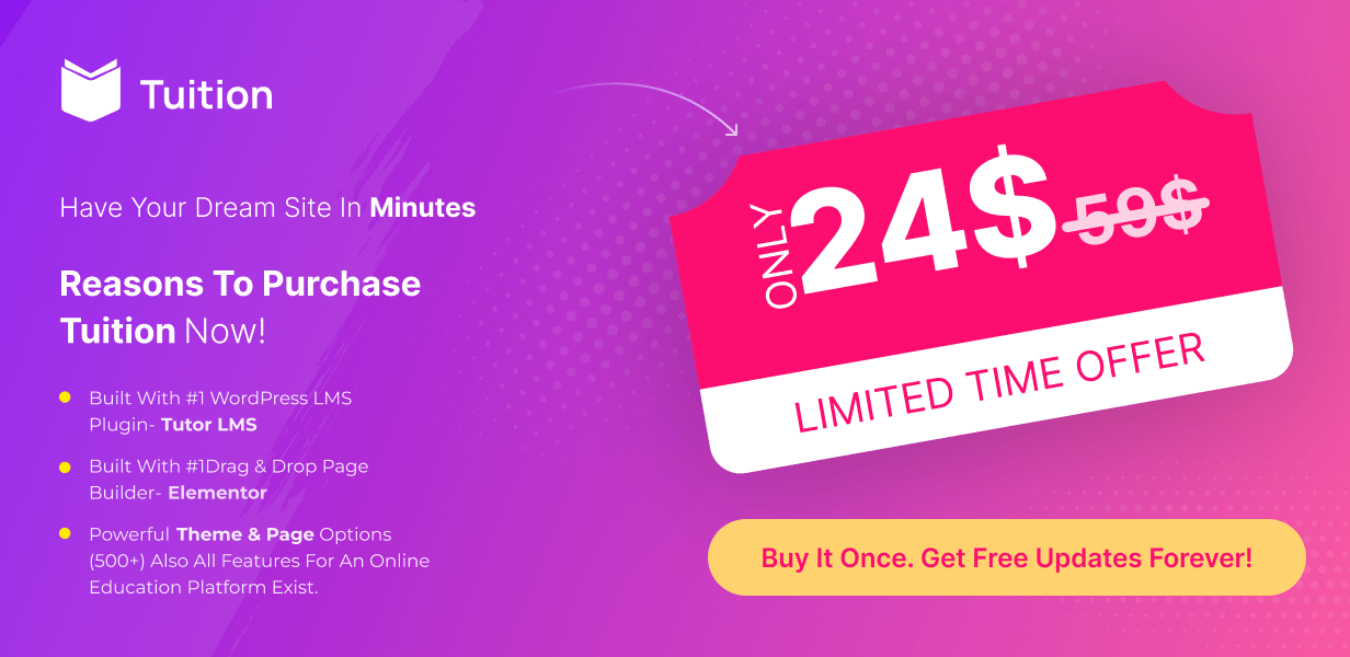Tuition Education & Online Course WordPress Theme - 1