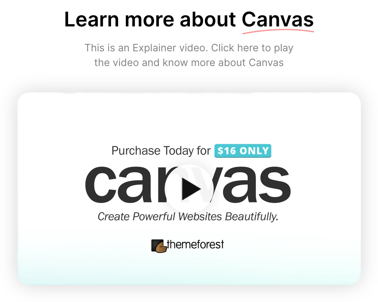 Canvas | The Multi-Purpose HTML5 Template