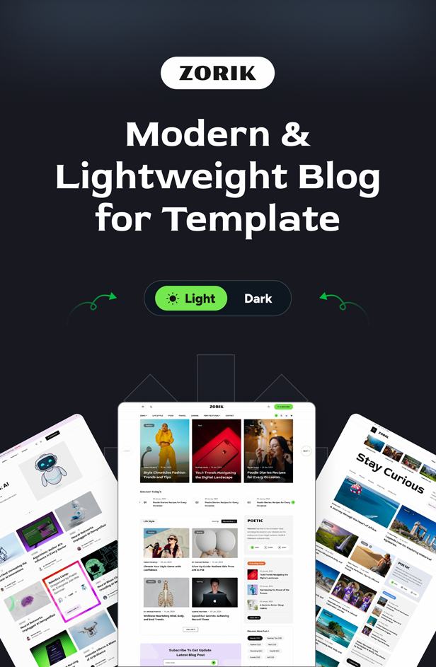 Zorik - Modern & Lightweight Blog HTML Template - 2
