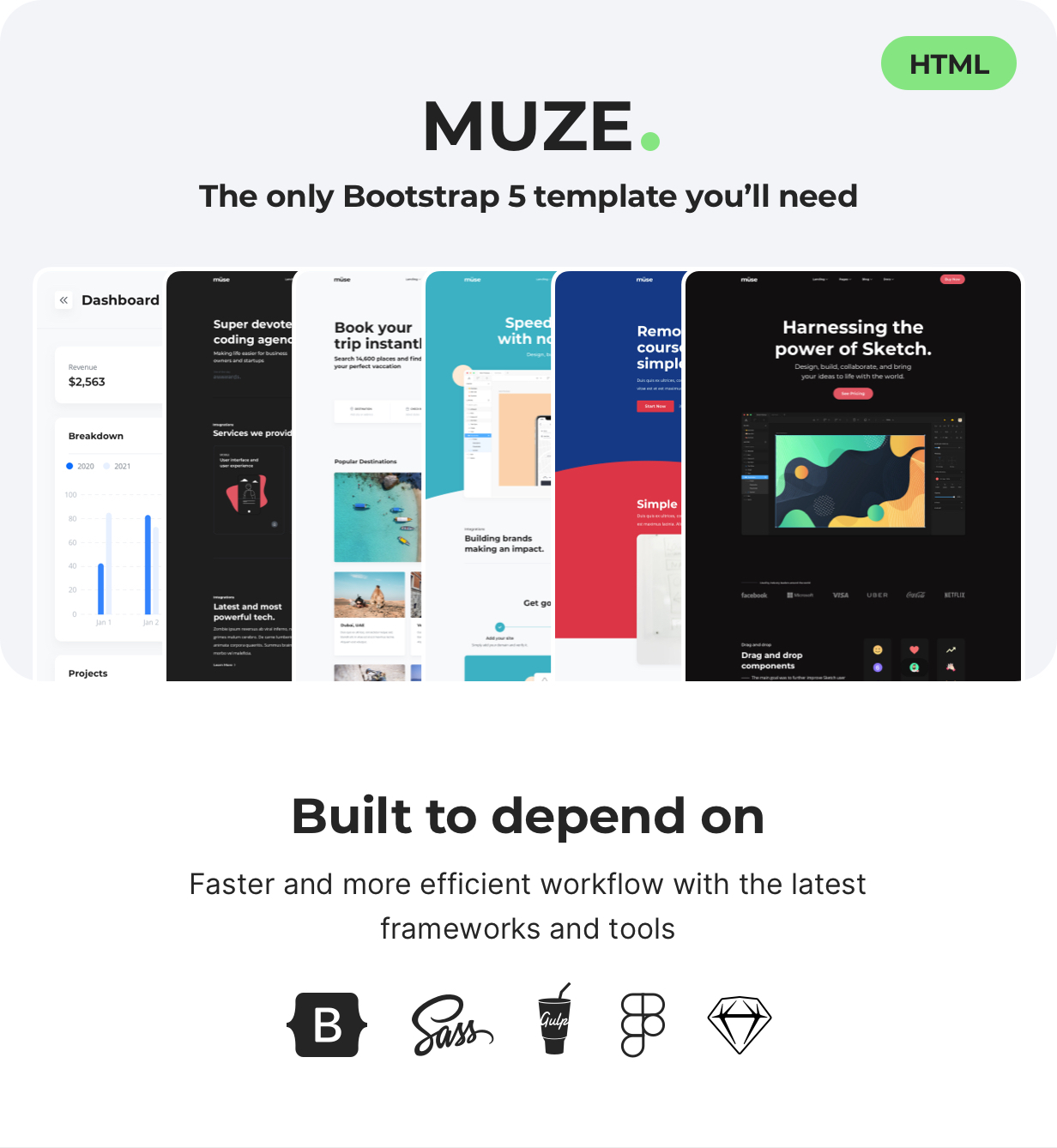 Muze - Multi-Purpose HTML5 Template - 1