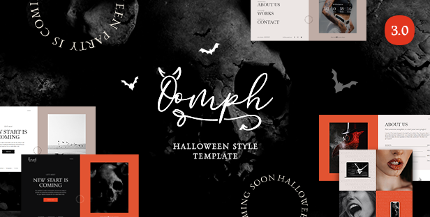Oomph - Halloween Style Coming Soon & Landing Page Template