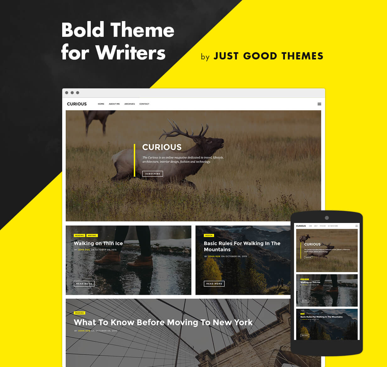 Curious - Blog and Magazine Ghost Theme
