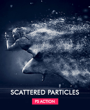 skattered particles