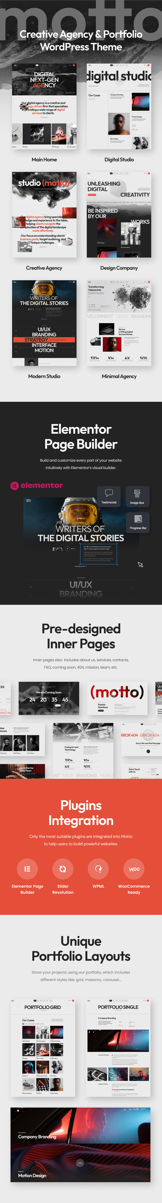 Motto - Creative Agency & Startup WordPress Theme - 1