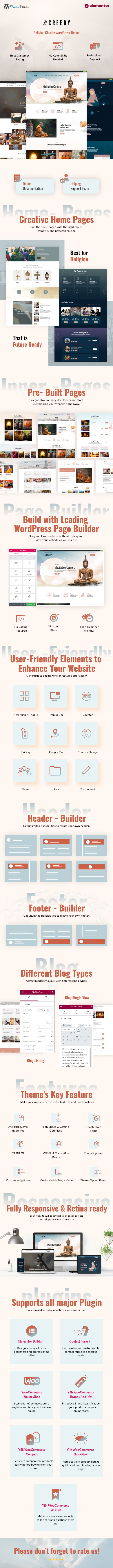 Creedy - Religion WordPress Theme - 1