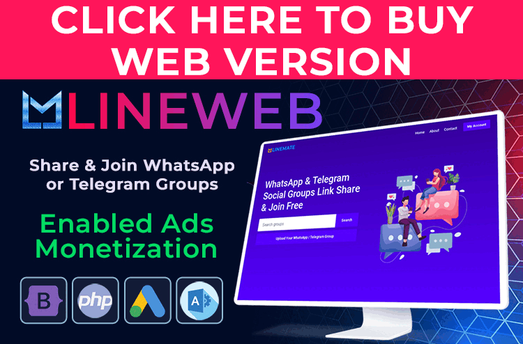 linemate website - join unlimited whatsapp groups link script - krishna apps
