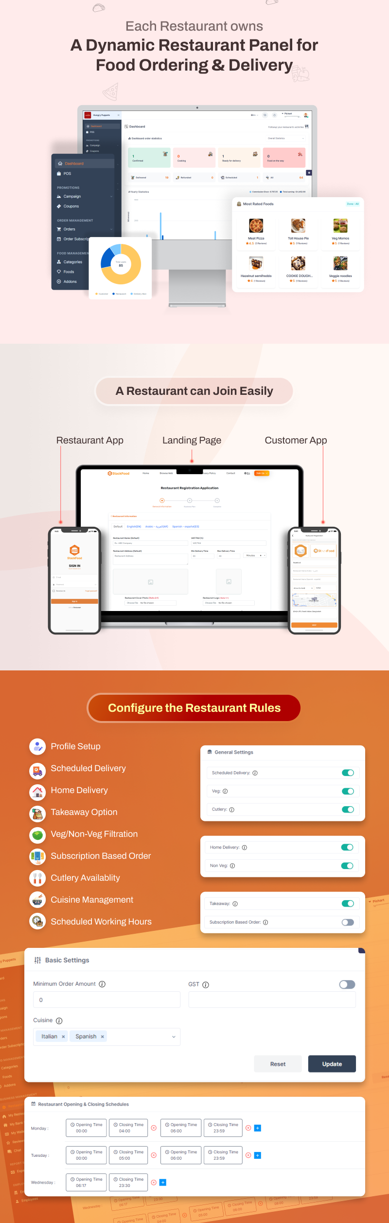 StackFood multi restaurant food delivery app source code by 6amtech