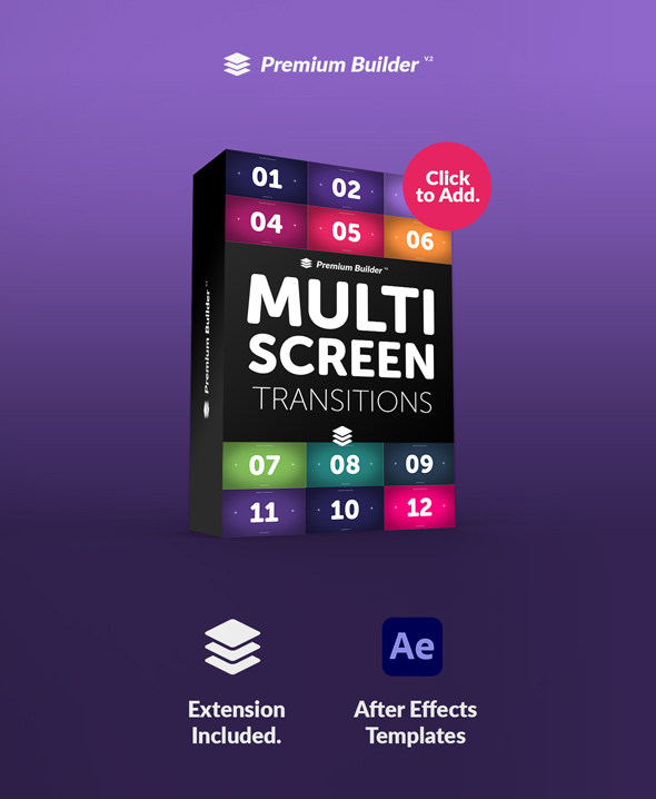 Multiscreen Transitions 32322399 - Project & Script for After Effects (Videohive)