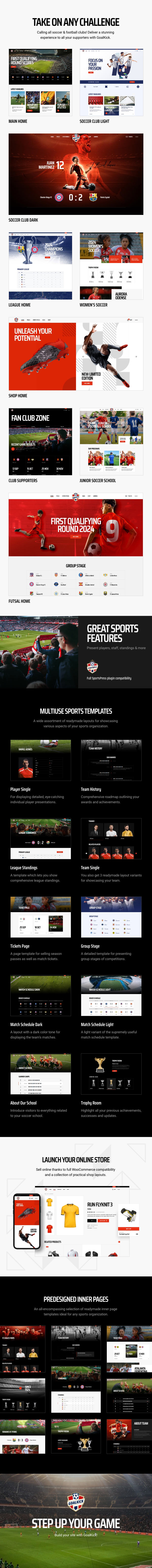 GoalKick - Soccer and Football Club WordPress Theme - 1