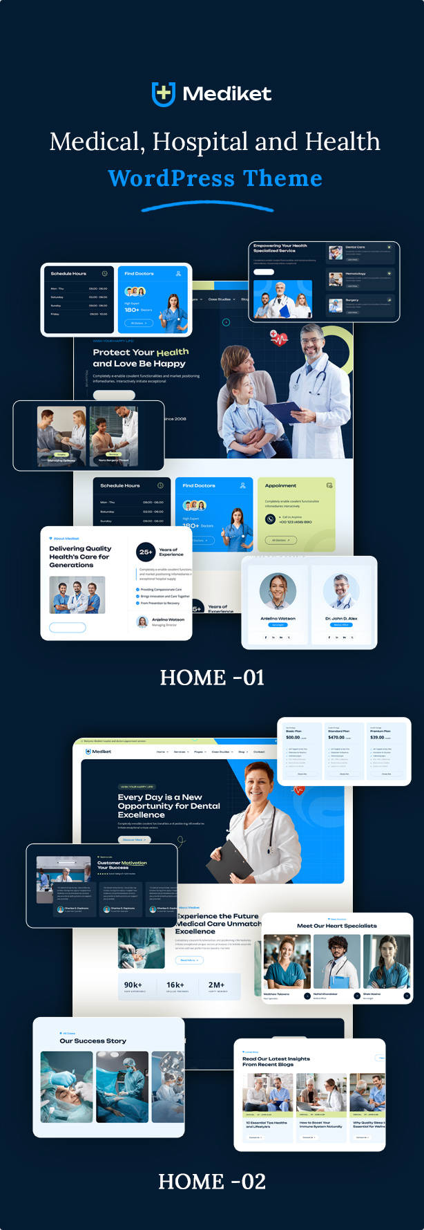 Mediket - Medical, Hospital and Health WordPress Theme - 1