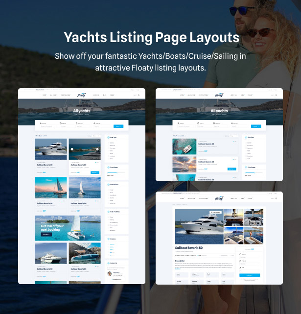 Floaty - Boat & Yacht Rental WordPress Theme