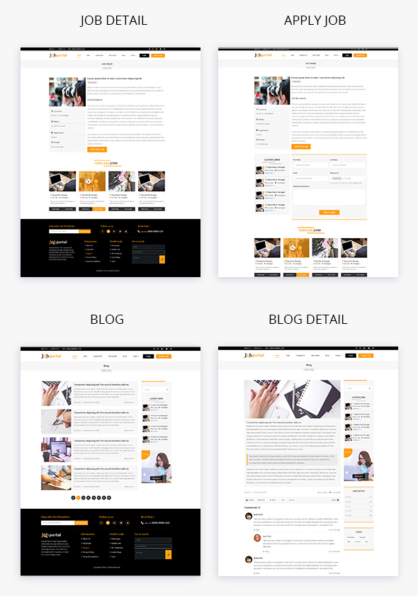 Job Portal PSD Template - 3