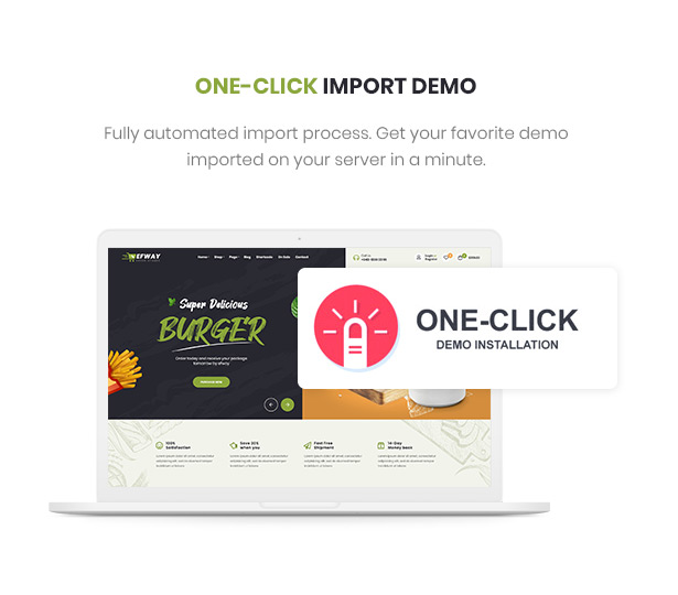 Efway Food Store WordPress Theme 1 Click Import