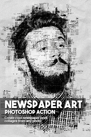 newspaper art