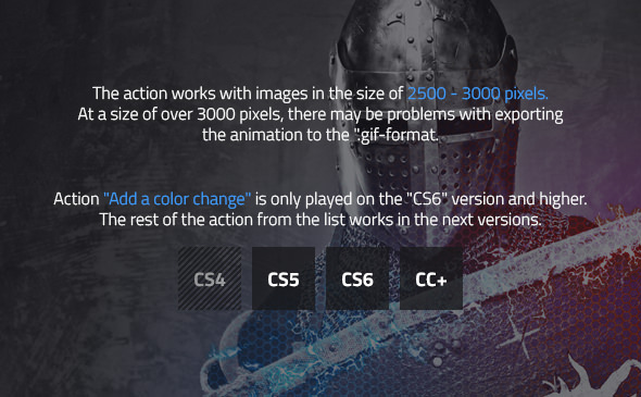 Electricity Animated Photoshop Action - 17