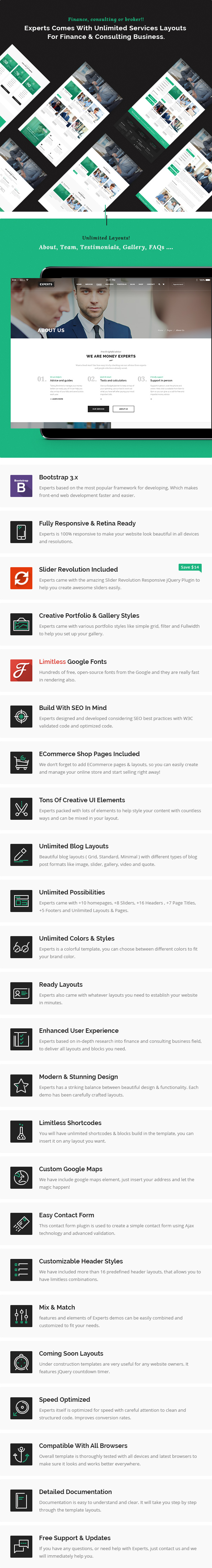 Financial Consulting Broker Business Responsive HTML Template