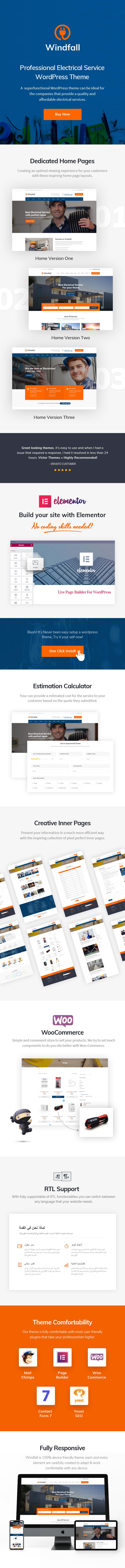 Windfall Theme Features