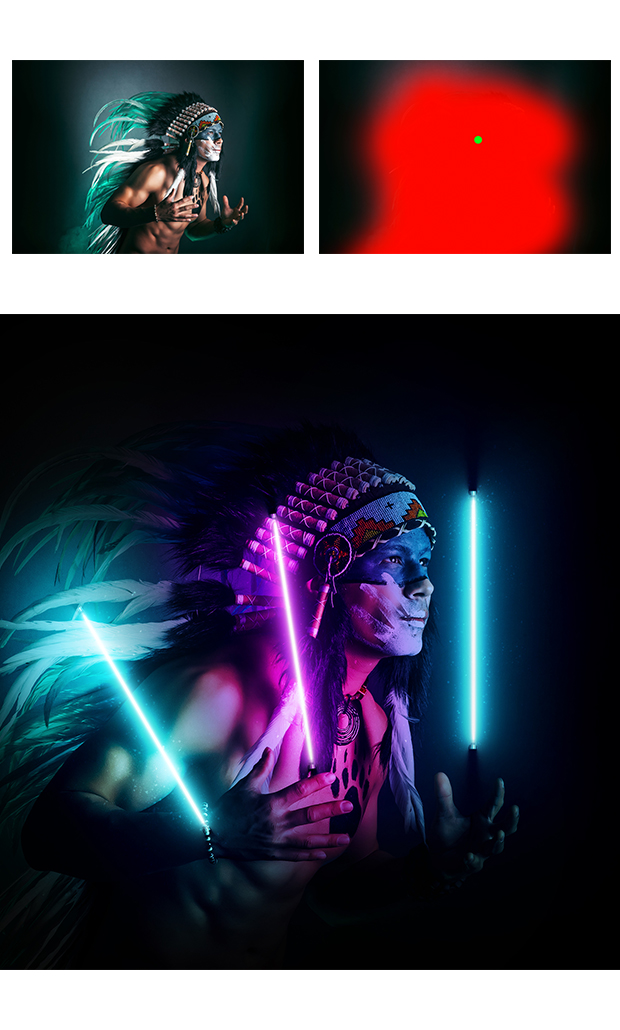 Gif Animated Neon Light Photoshop Action - 14