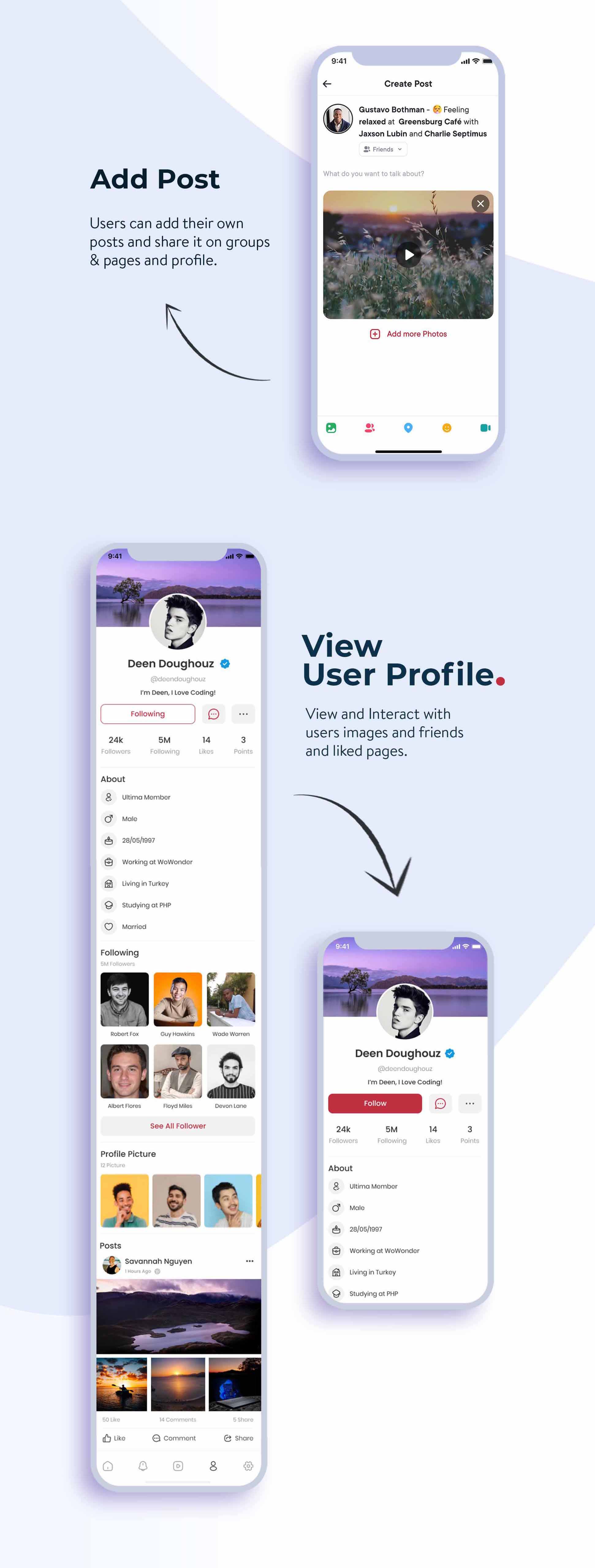Mobile Native Social Timeline Applications - For WoWonder Social PHP Script - 7