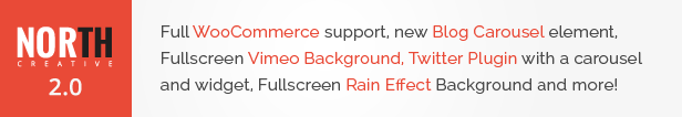 Norte - Tema WordPress Parallax de uma página - 1
